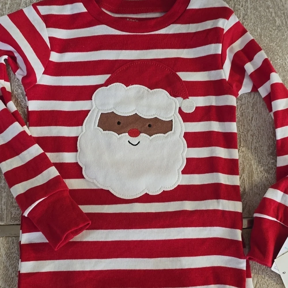 Carters Just For You Toddler Christmas Black Santa Pajamas Size 3T